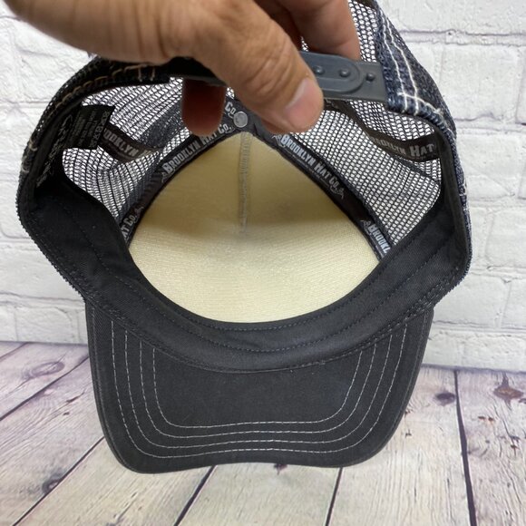 California Love Trucker hat Mesh Foam Cap Snapback Gray White Brooklyn Hat Co. - Picture 7 of 8